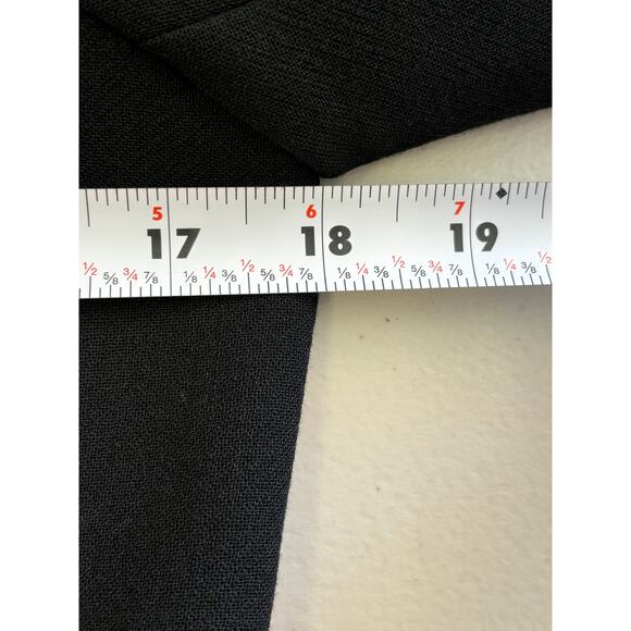 Banana Republic Womens SZ 6 Black Button Front Dual Pocket Cropped Office Blazer - Picture 7 of 11